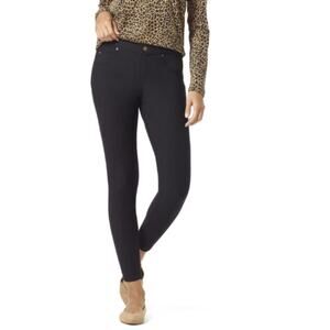 HUE Women's Black Ultra Soft Fleece Lined Denim Leggings Size S